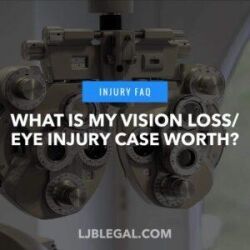 What is my vision loss/eye injury case worth?