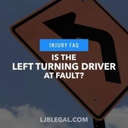 Is the left turning driver at fault?