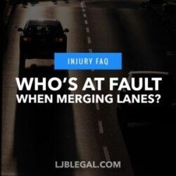 Who is at fault when merging lanes?