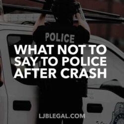 What Not To Say To Police After a Crash