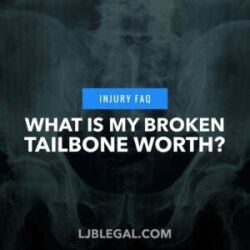 What is my broken tailbone claim worth?